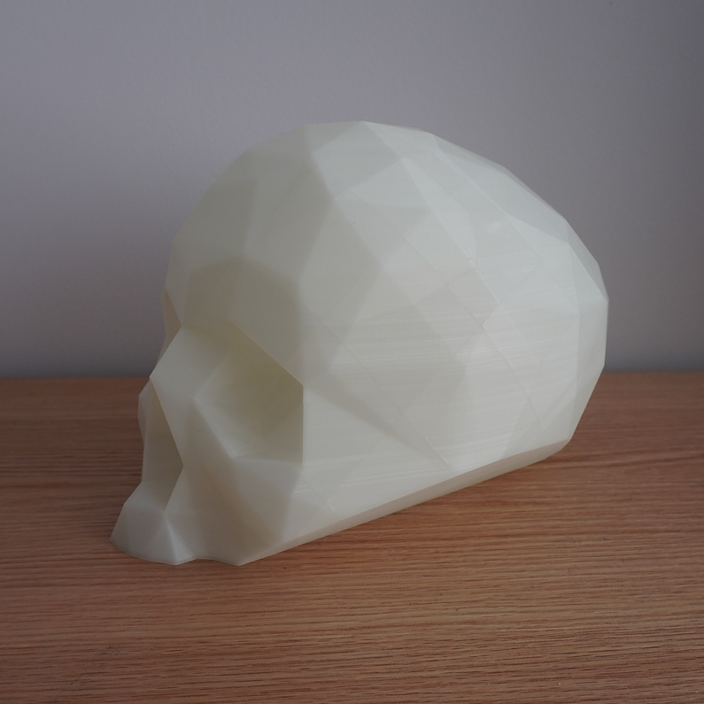 White skull display