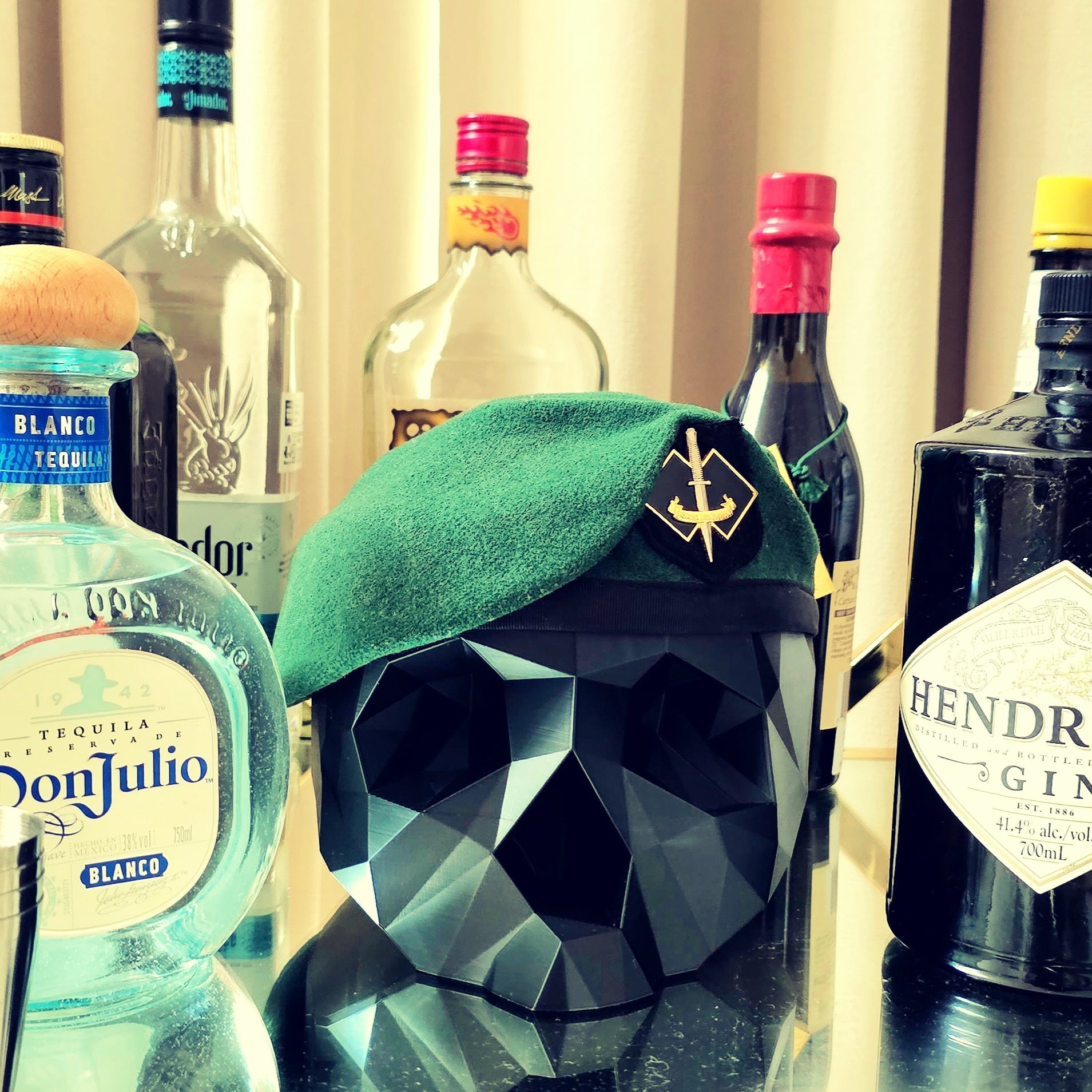 Military Beret Display