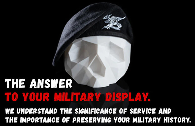 Black military beret